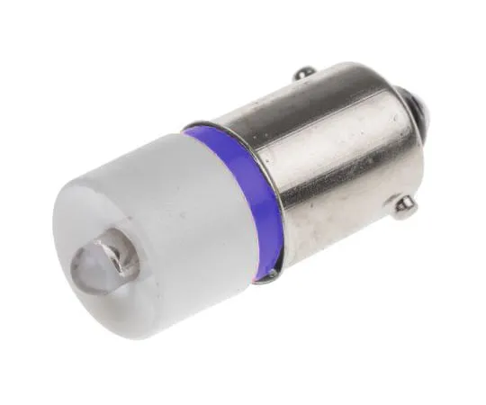 63-6588-26　LED反射器灯泡，BA9s,蓝色，单芯片，10毫米直径，24V交流/直流电。　212-519