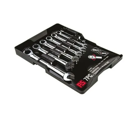 63-6671-87　RS PRO 7件镀铬钢钒扳手套装　487-163