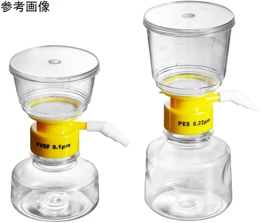 65-3697-13　EXTRACTO Bottle Top Filter & Bottle 150 mL PES 50 mmφ 0.1 μm Sterile 12pc 1 Box (12 Pieces)　EXVF0150YPS01AZS