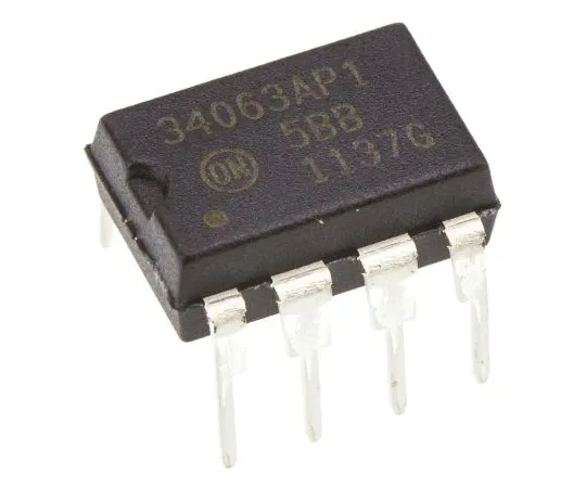 63-6968-27　安森美半导体MC34063AP1G,1通道，降压/升压DC-DC转换器8针，PDIP　MC34063AP1G