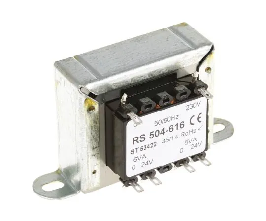 63-6680-59　RS PRO12VA2输出机箱安装变压器，24V交流　504-616