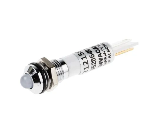 63-6587-90　RS PRO白色指示器，24 V交流/直流，8毫米安装孔尺寸，焊点终止，IP67　212-159