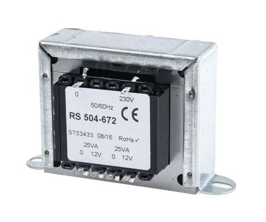 63-6680-68　RS PRO50VA2输出机箱安装变压器，12V交流　504-672