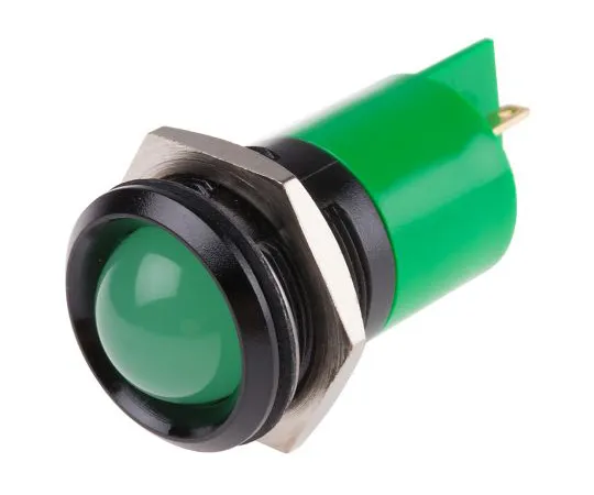 63-6585-40　RS PRO绿色指示器，12 V, 22mm安装孔尺寸，焊点终止　208-879
