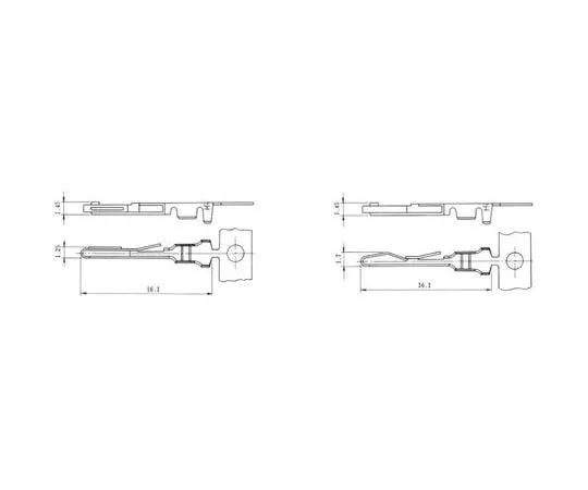 63-6774-47　Terminal QR/P8 Series Male Crimp 1 Bag (100 Pieces)　QRP8-PC-111