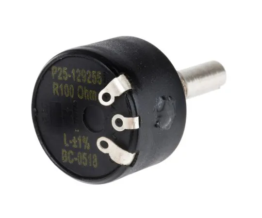 63-5142-58　RSPRPro 1钢旋转缠绕电位器，直径6毫米。轴，100Ω，±10%，1 W,线性　842-7078