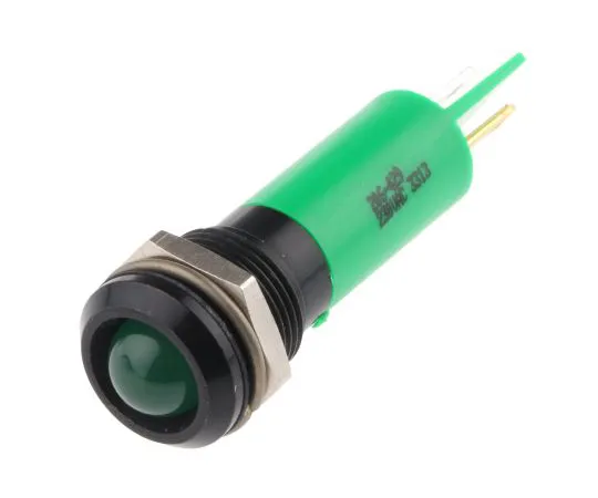 63-6583-27　RS PRO绿色指示器，230 V交流电，12mm安装孔尺寸，标签终止，IP67　206-429