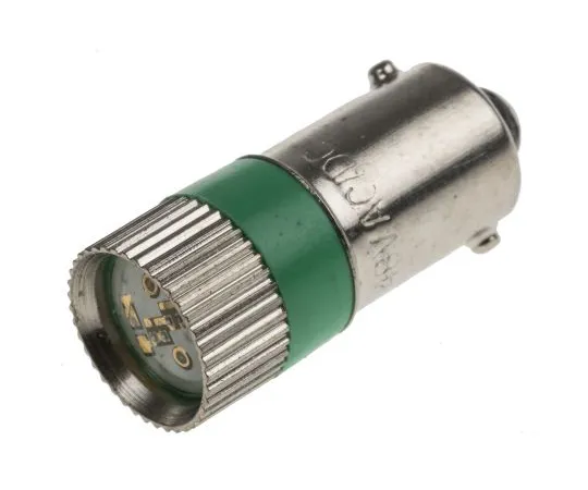 63-6586-03　LED反射器灯泡，BA9s,绿色，多芯片，10毫米直径，48V交流/直流电。　209-670