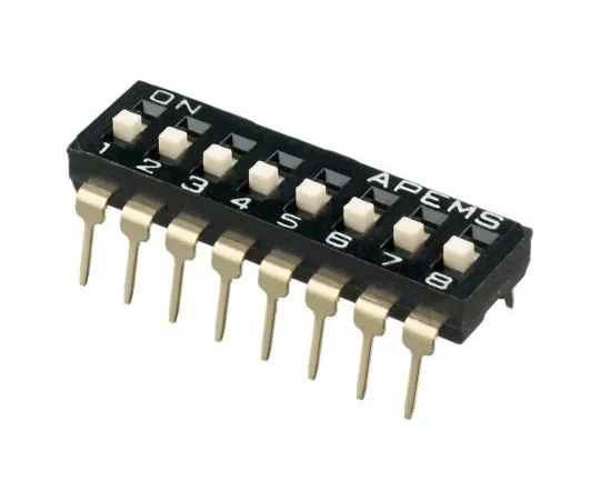 63-5159-04　8路穿孔DIP开关SPST,提升执行器滑动执行器　IKD0800101