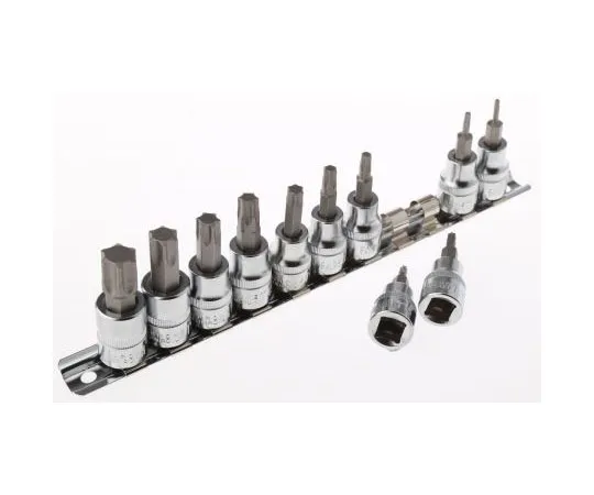 63-7456-01　RS扭矩驱动位11个，T10,T15,T20,T25,T30,T40,T45,T50,T55,T60,T8　262-0274