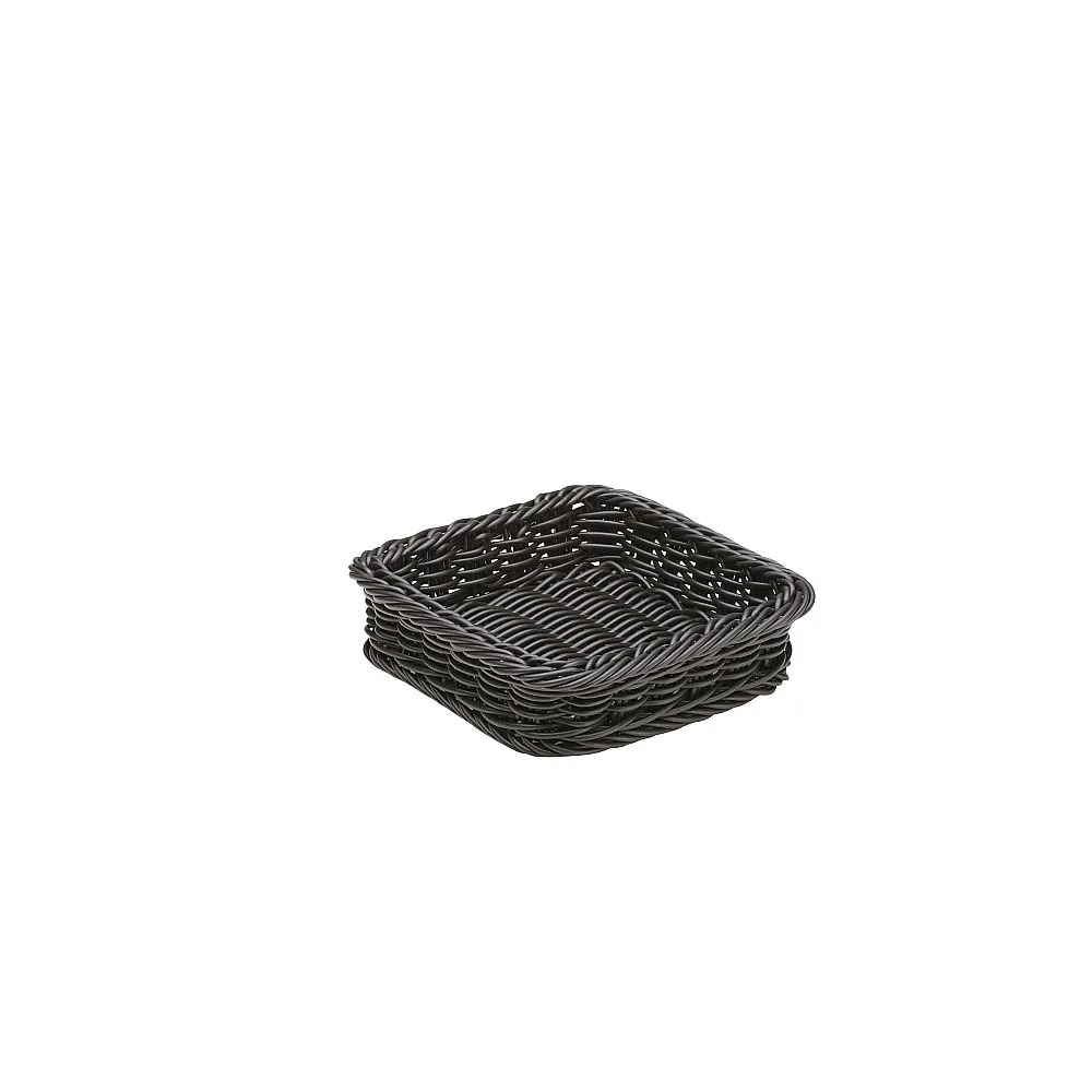 62-6402-72　Resin Futabuchi Display Basket Square Black　91-026B