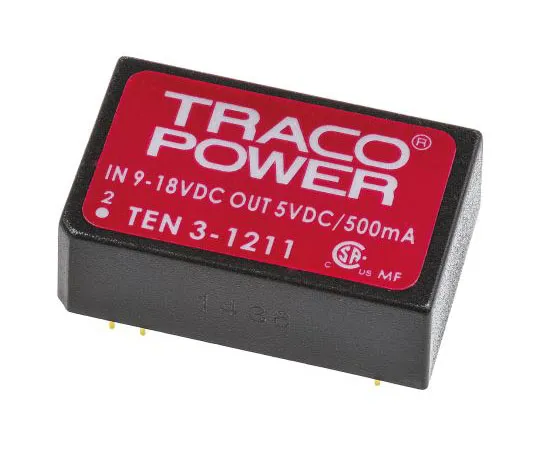 63-7429-11　TRACOPOWER 10 3 3W隔离直流-直流换流孔，电压在9→18 V直流，电压在5V直流　TEN 3-1211