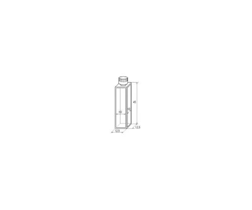 61-9065-43　［已停用］聚四氟乙烯封盖F13-SQ-10标准荧光单元　6210-27306