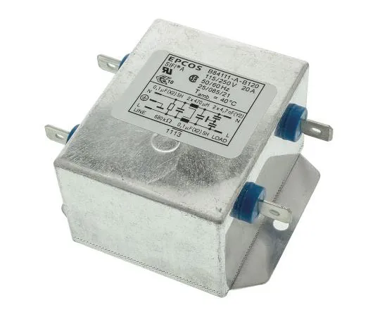 63-7427-13　EPCOSB84111A系列20A 250 V交流60Hz法兰安装RFI滤波器，带选项卡终端，单相　B84111A0000B120