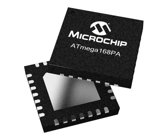 63-7015-23　微芯片技术ATMEGA168-20MU,8位AVR微控制器，20MHz, 16 kB闪存，32引脚QFN/MLF　ATMEGA168-20MU
