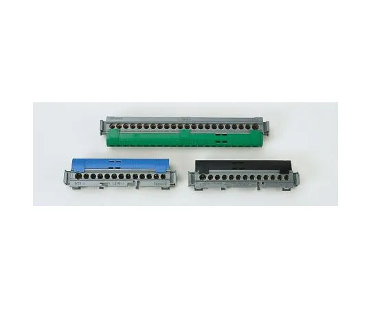 63-7332-66　利格兰分布铝块，1.5→16 mm2,6→25 mm2, 22路，100A, 400 V交流，绿色　0 048 36