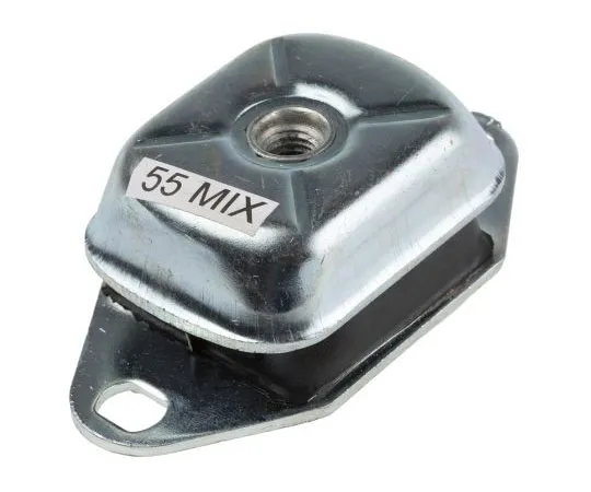 63-7385-53　RS PRO矩形M12镀锌钢板抗振安装65压缩载荷，直径120mm。天然橡胶+100°C　162-3229