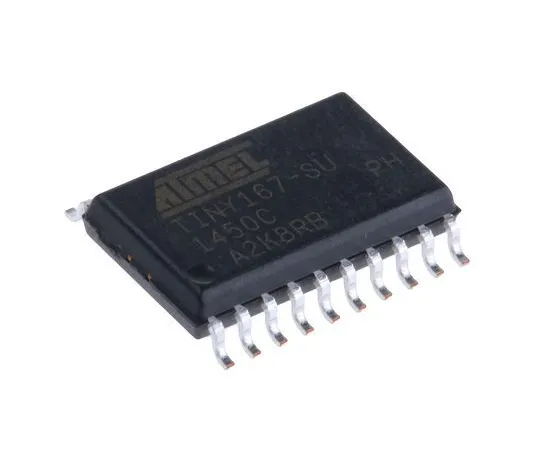 63-7028-54　微芯片技术ATTINY167-SU,8位AVR微控制器，16MHz, 16 kB闪存，20针SOIC　ATTINY167-SU