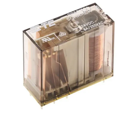 63-7354-99　TE连通性DPDT非锁定继电器PCB安装，24V直流线圈，8A　RP821024