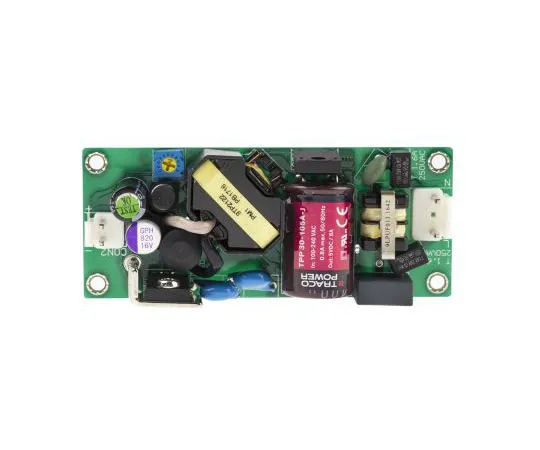 63-7380-54　TRACOPOWER30W1输出嵌入式开关模式电源SMPS,6A,5V直流医疗认证开架　TPP 30-105A-J