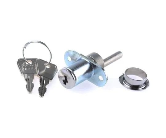 63-7454-06　Euro-Locksa Lowe&Fletcher Group公司Panel to Tongue Depth 22mm Chrome Plated Pedestal Lock, Key to unlock　5641532