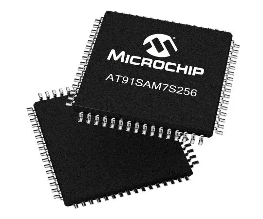 63-7014-49　微芯片，32位ARM7TDMI微控制器，55MHz, 256 kB闪存，64-PinLQFP　AT91SAM7S256D-AU