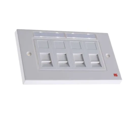 63-7473-88　四根RJ45Cat5eSTP2钢壁板　17-X829