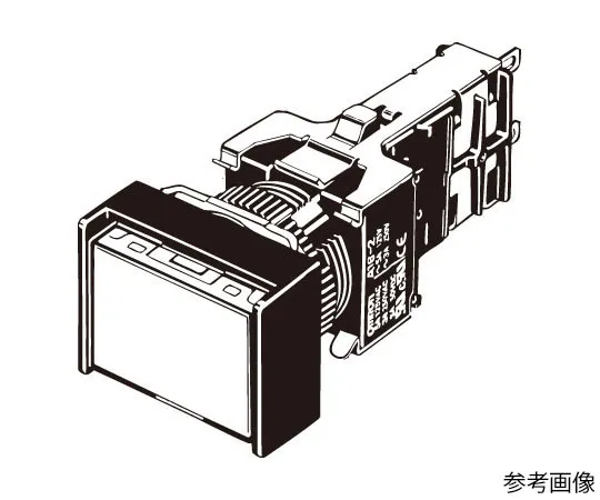 62-4729-98　指示灯 (Φ16) 矩形焊接端子M16　M16-JR-T1