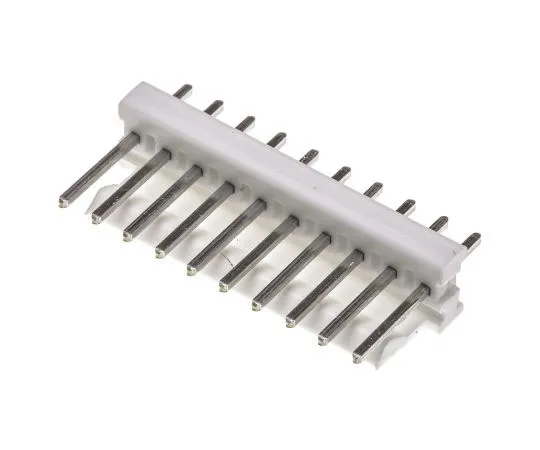 63-7365-71　TE ConnectivityMTA-100, 10 Way, 1 Row, Straight PCB Header　1-640456-0