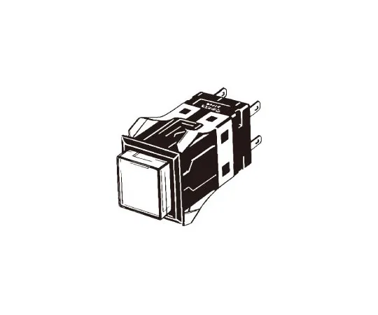 62-4836-92　照明按钮开关 (LED) (方体型) (方形) A3S　A3SA-90C1-12EY