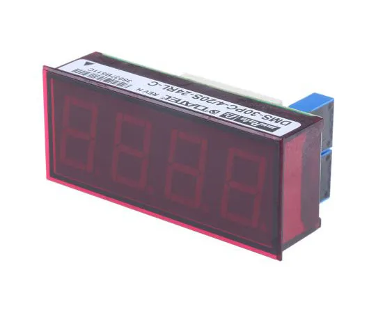63-7451-03　村田LED数字电流表3.5位±1% 0°C~+60°C 53.8×22.3 mm　DMS-30PC-4/20S-24RL-C