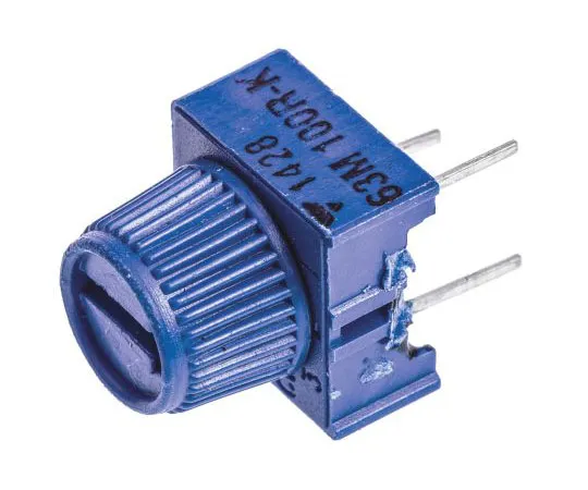 63-7379-36　Vishay63M-T607系列带引脚端子的通孔微调电阻，100Ω±10% 1/2W±100ppm/°C手指调节　M63M101KB30T607