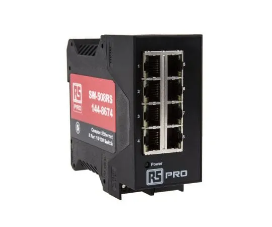 63-7374-29　RS PRO 8RJ45端口以太网交换机，10/100Mbit/s　144-8674