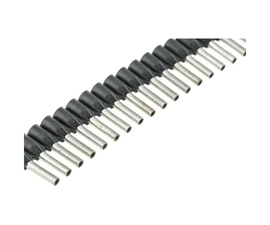 63-7407-31　Legrand Starfix系列绝缘压紧靴带铁，8mm针长，2mm针直径，1.5mm2线材尺寸，黑色　0 376 64