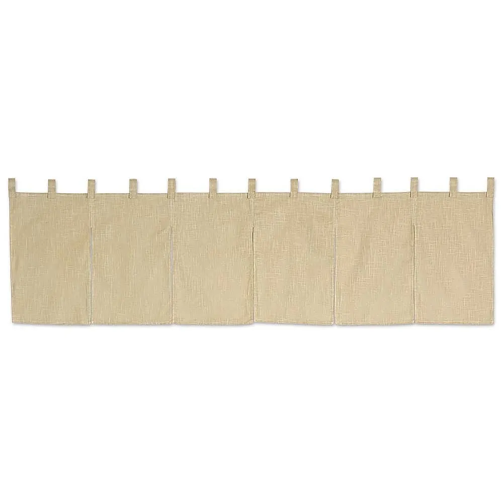 62-6319-12　Counter Noren Cotton Linen Plain Beige　001-10