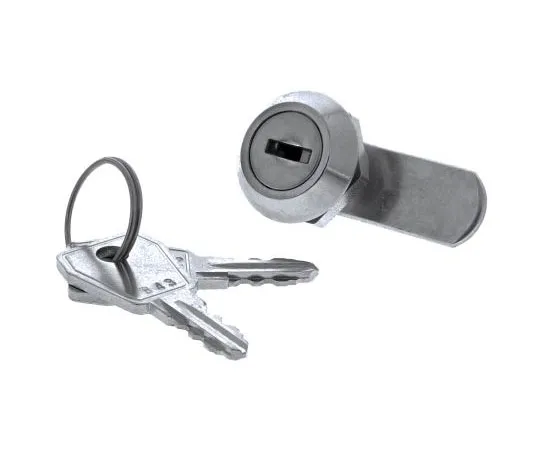 63-7417-30　Euro-Locksa Lowe&Fletcher group Company Panel to Tongue Depth 8mm Chrome Plated Camlock, Key to unlock　201012