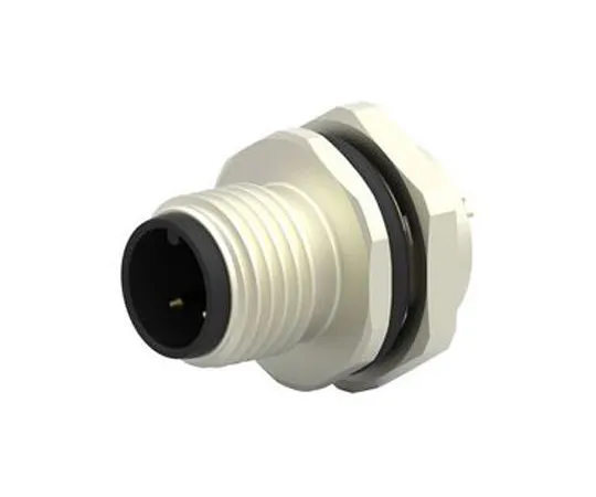63-7041-13　TE连接器M12系列面板安装连接器，3个触点插座　T4132012031-000