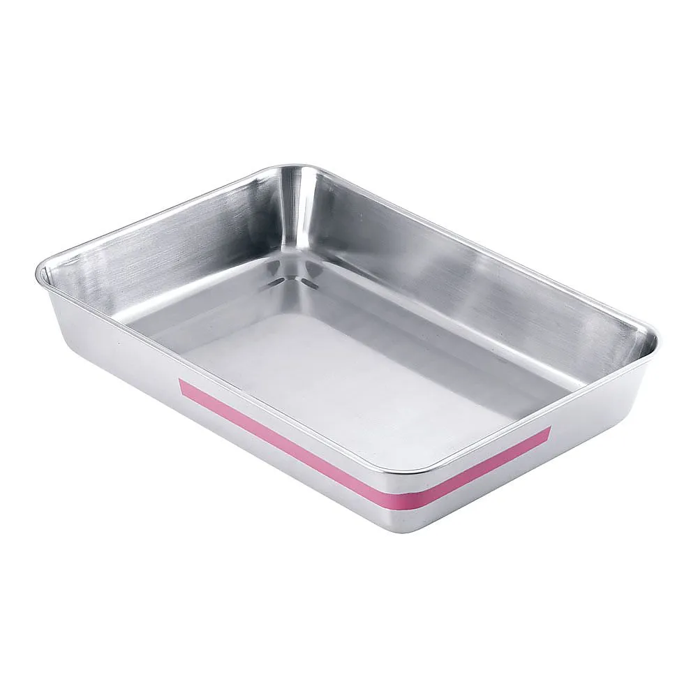62-6369-65　TKG Stainless Steel Color Line Square Butt 8-Pack Pink (1 Pack)