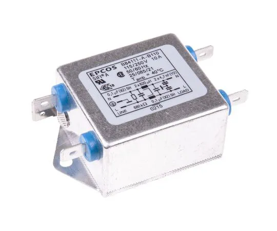 63-7427-11　EPCOSB84111A系列10A 250 V交流60Hz法兰安装RFI过滤器，带标签终端，单相　B84111A0000B110