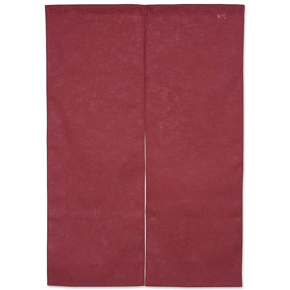 62-6318-86　Half Noren Cotton Plain Bordeaux　001-05