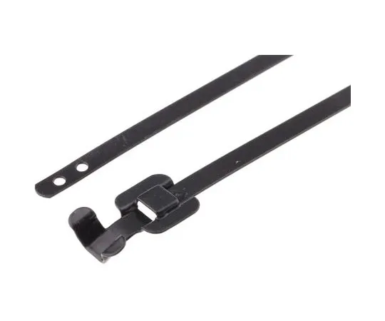 63-7411-97　RS PRO黑色聚酯涂层不锈钢松紧带，330mm x 5 mm　185-8686