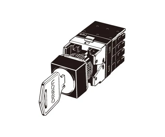 62-4734-51　键形选择器开关 (分离式) (圆体Φ16) A165K　A165K-A2M-2S