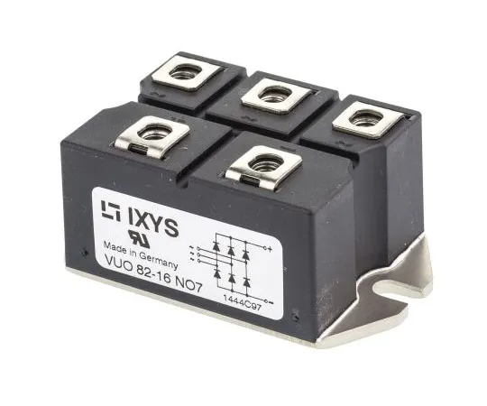 63-7359-58　IXYSVUO82-16NO7,三相桥整流模块，88A1600V,5针PWS D　VUO82-16NO7