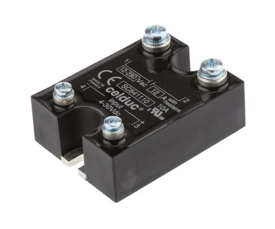 63-7394-56　Celduc 12 A固态继电器，0交叉，底盘安装，Triac, 280 V rms最大负载　SC841110