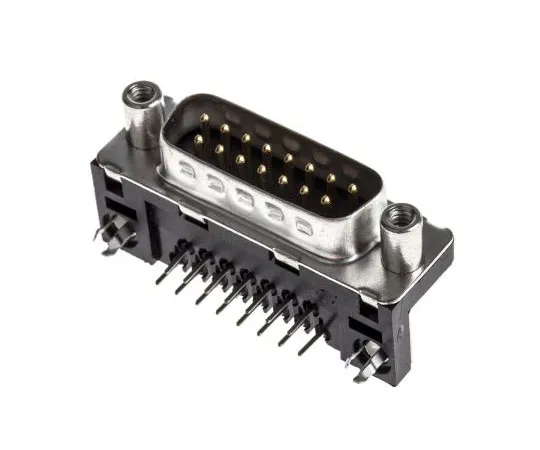 63-7370-92　Amphenol FCI ID系列，15 Way Right AnglePlug-inMount PCBD-subConnector Plug,2.74mm间距，带螺丝　ID15P33E4GV00LF