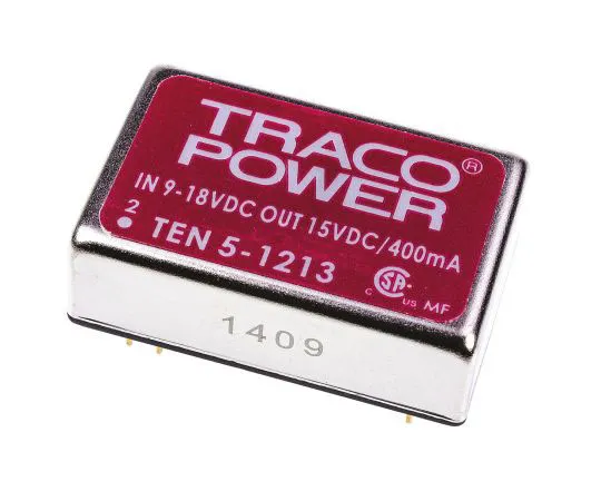 63-7472-45　TRACOPOWER 10 5 6W隔离直流-直流换流孔，电压在9→18 V直流，电压在15V直流　TEN 5-1213