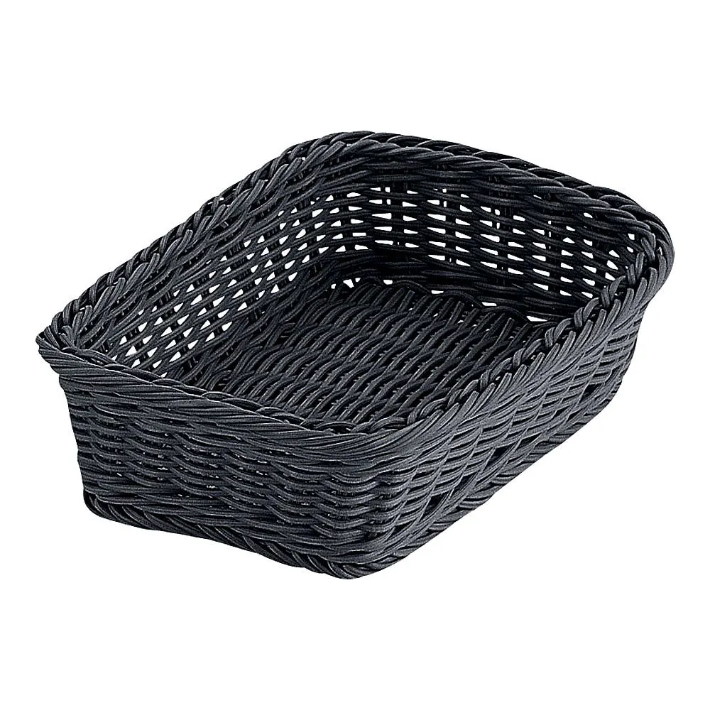 62-6403-27　PP Square Basket Black 24 Type　RE-333-BK