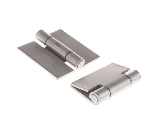 63-7460-87　带铆钉的生不锈钢方形铰链，50mm x 50mm x 2mm　52-1-3694