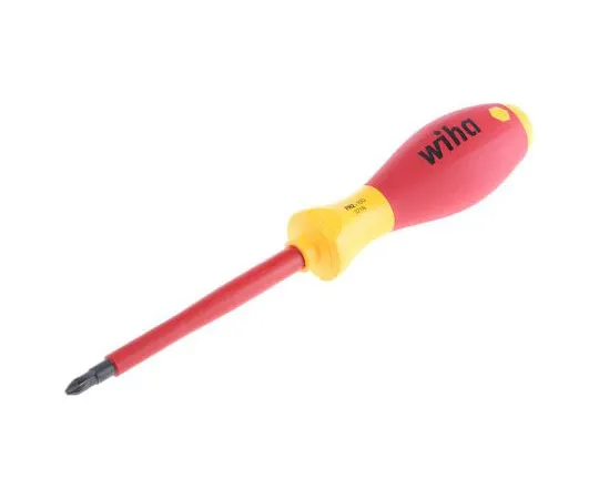 63-7381-28　威哈工具，VDE1000V认证菲利浦绝缘螺丝刀H2尖头100 mm铬钒钼钢　848