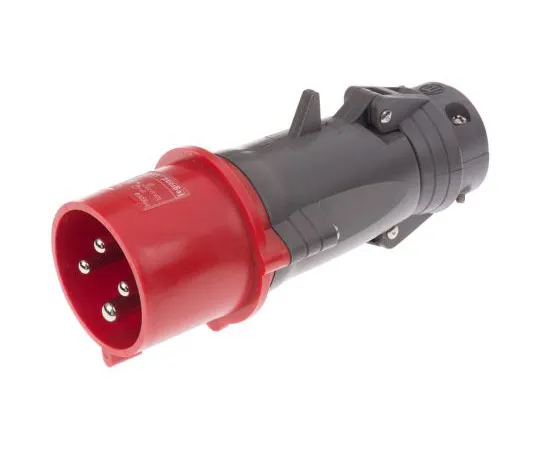63-7414-27　Legrand HYPRA系列，IP44红色电缆安装3P+E工业电源插头，额定32A, 415 V　0 529 43